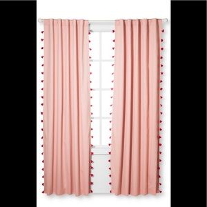 PINK TASSEL CURTAINS 💓